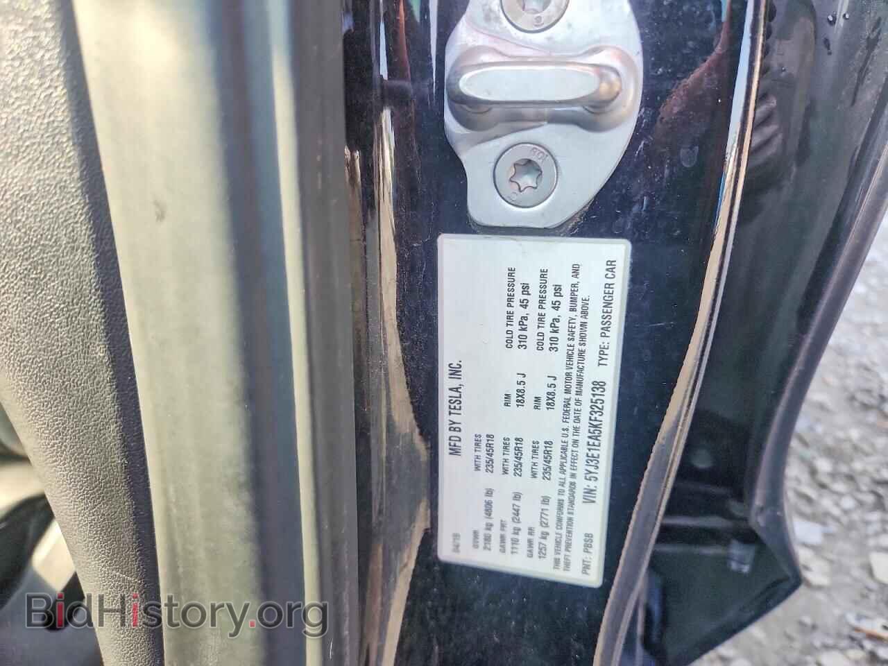 2019 TESLA MODEL 3 - VIN: 5YJ3E1EA5KF325138 - Photo 12