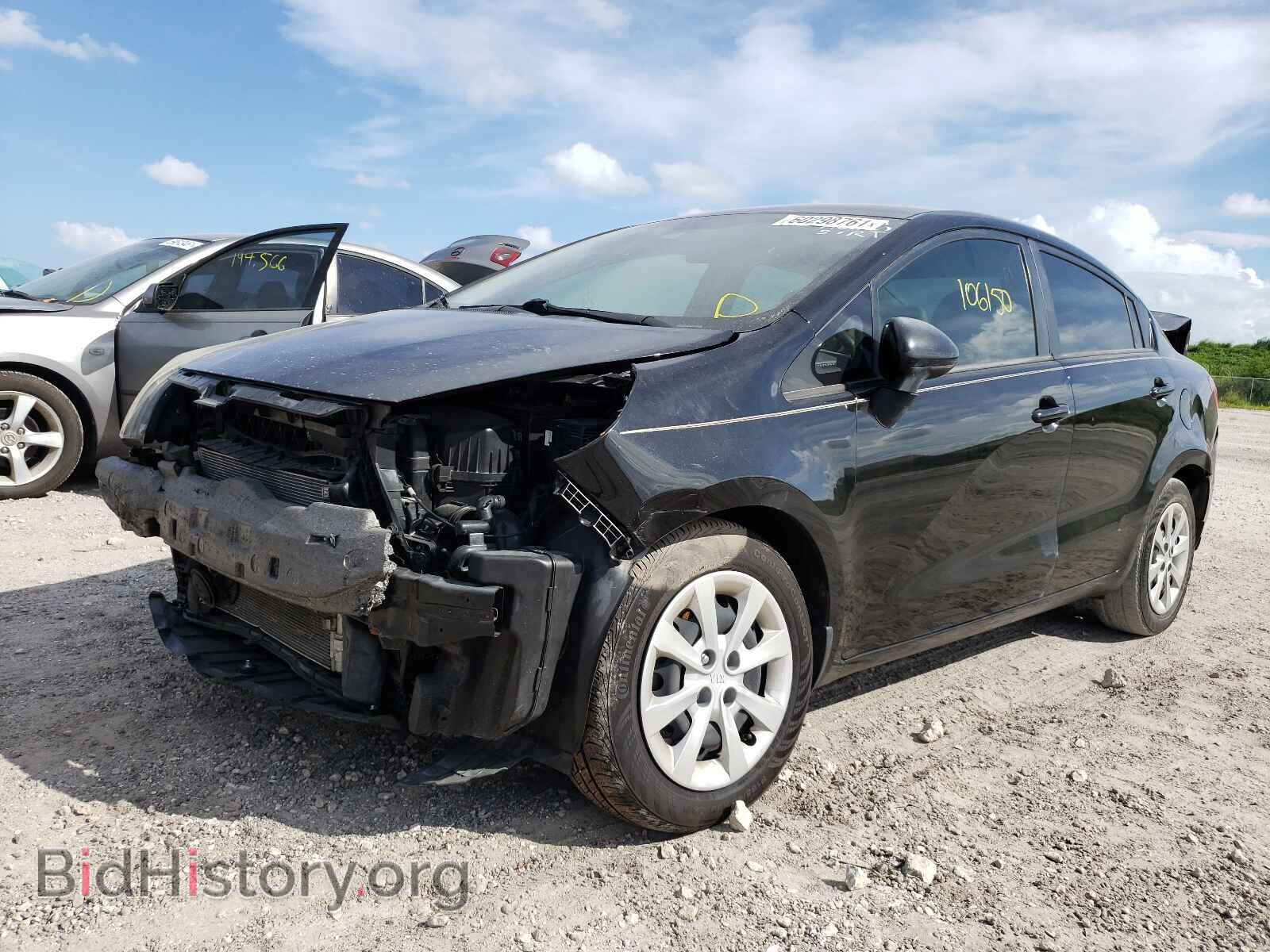 2013 KIA RIO - VIN: KNADM4A35D6285624 - Фото 2