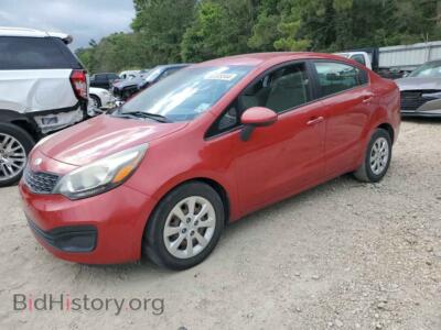 2014 Kia RIO LX, red — VIN KNADM4A30E6330082, Copart