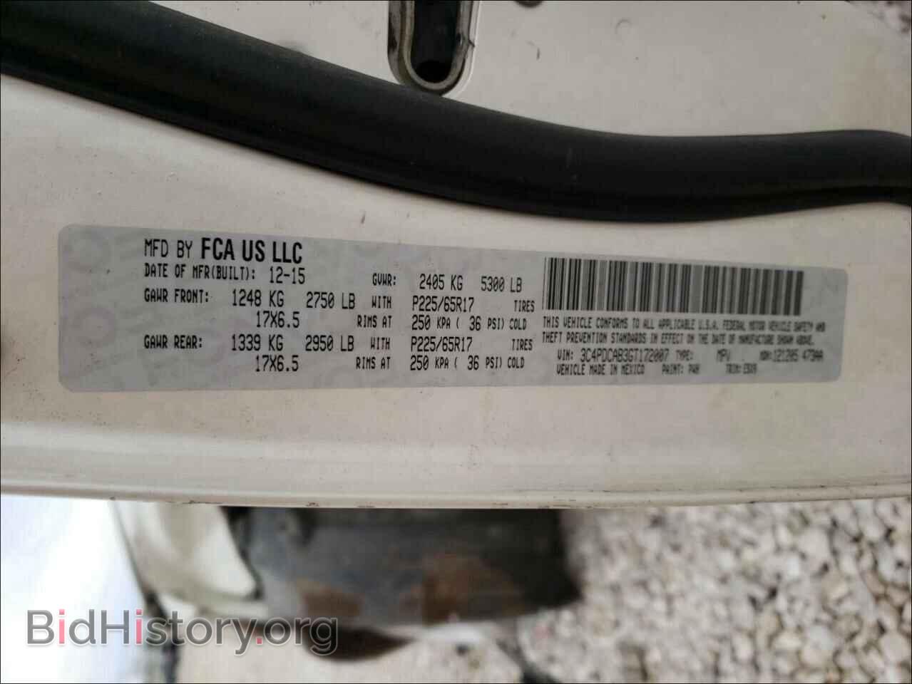 2016 DODGE JOURNEY - VIN: 3C4PDCAB3GT172007 - Фото 10