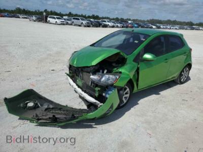 2011 Mazda 2, зеленый — VIN JM1DE1HY8B0130680, Copart