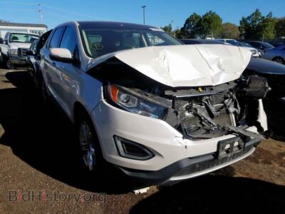 2016 Ford EDGE Edge SEL, white — VIN 2FMPK3J88GBC31490, Copart