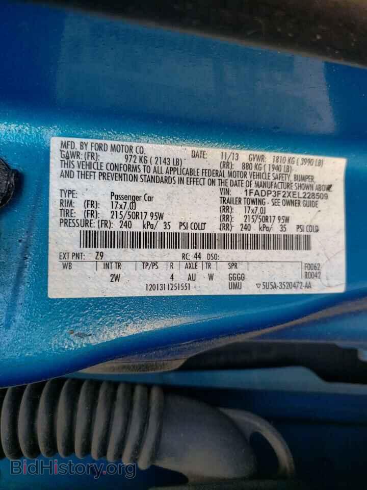 2014 FORD FOCUS - VIN: 1FADP3F2XEL228509 - Photo 10