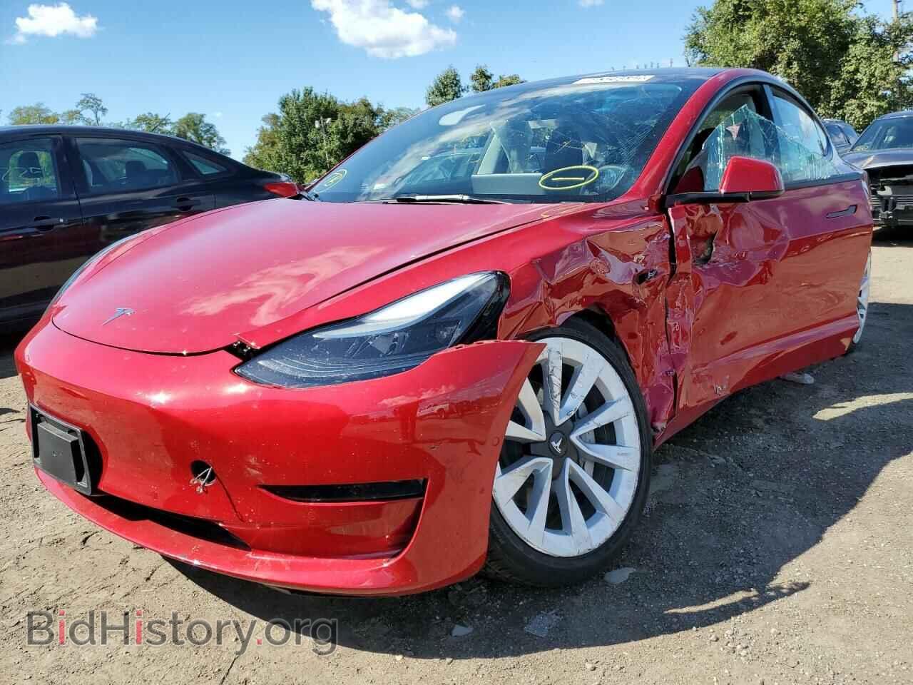 2022 TESLA MODEL 3 - VIN: 5YJ3E1EA8NF187762 - Фото 2