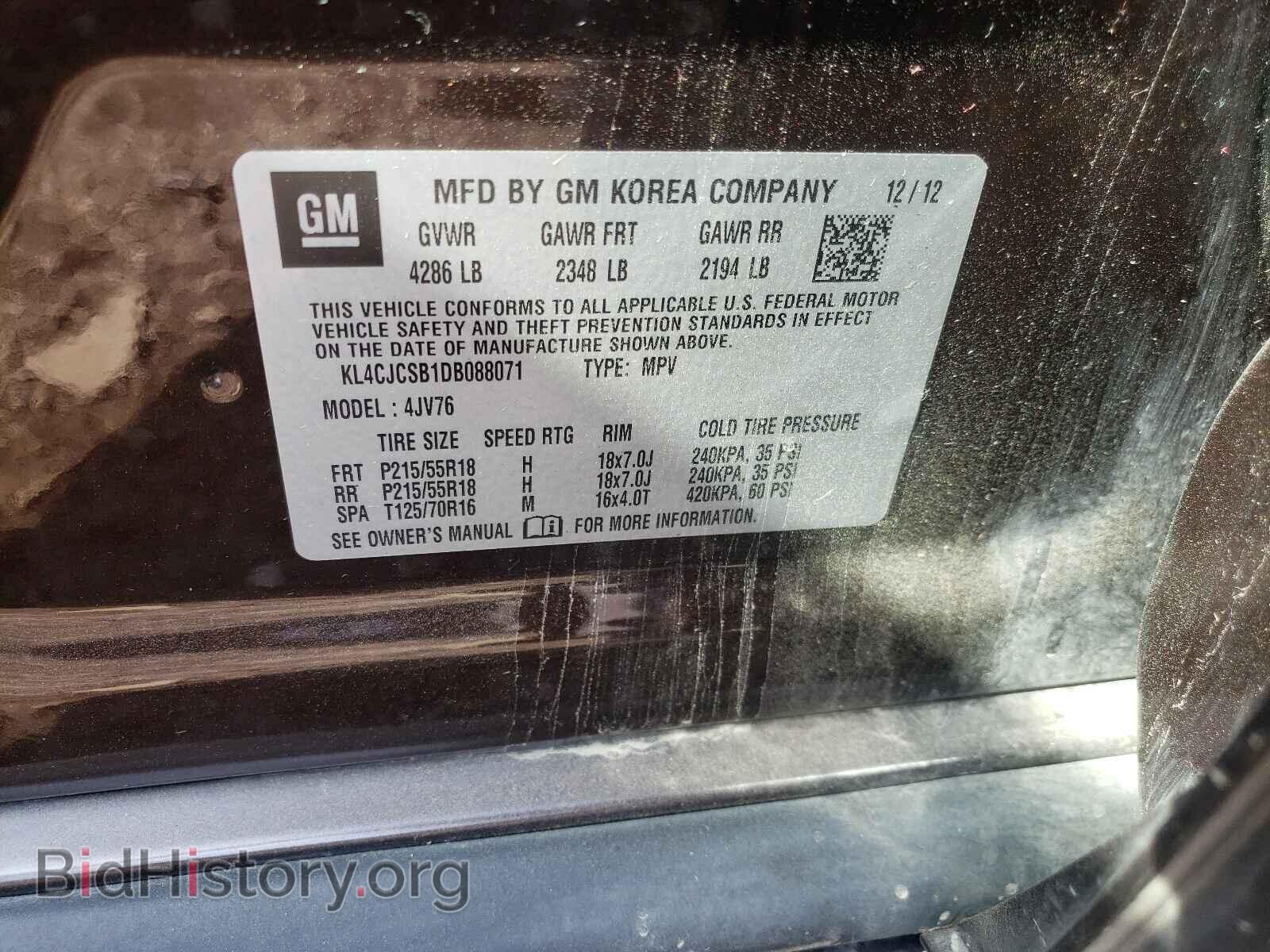 2013 BUICK ENCORE - VIN: KL4CJCSB1DB088071 - Photo 10