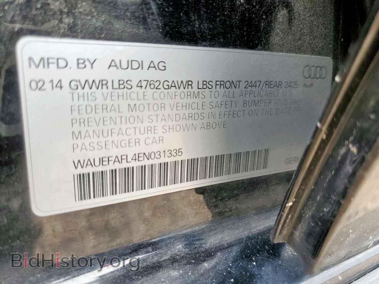 2014 AUDI A4 - VIN: WAUEFAFL4EN031335 - Фото 12