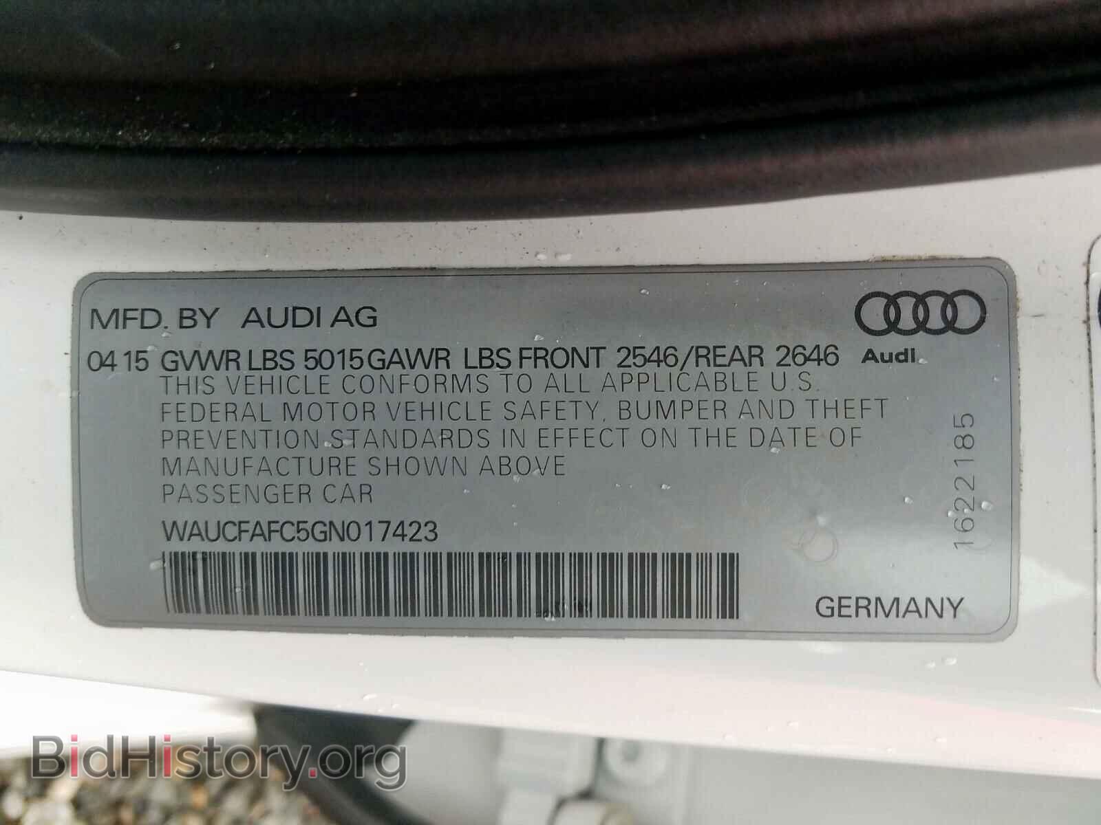 2016 AUDI A6 - VIN: WAUCFAFC5GN017423 - Фото 10