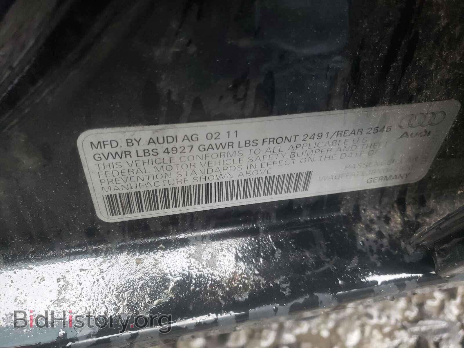 2011 AUDI A4 - VIN: WAUFFAFL3BN044920 - Фото 10