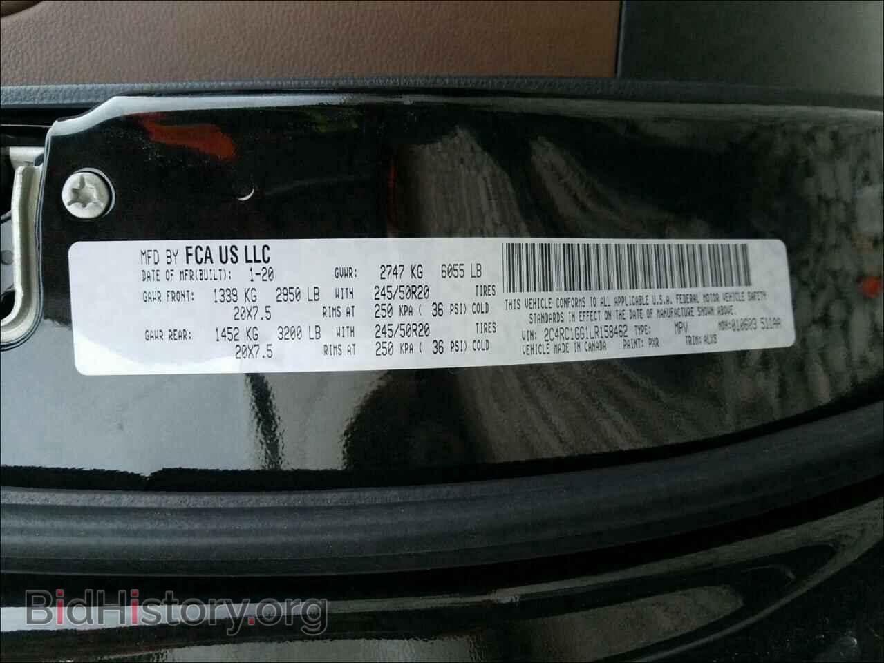 2020 CHRYSLER PACIFICA - VIN: 2C4RC1GG1LR158462 - Photo 10