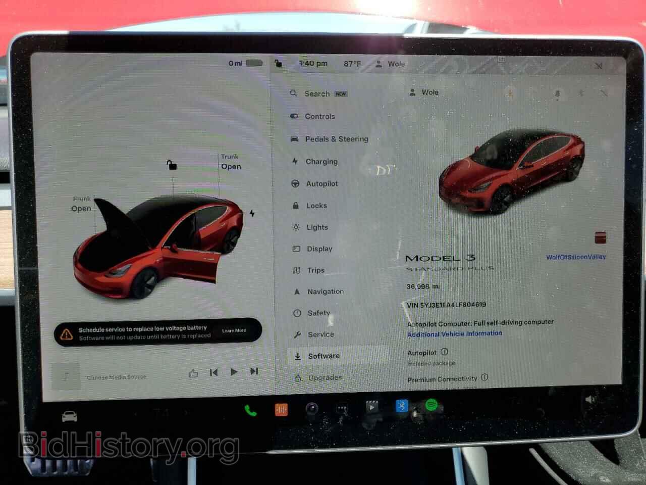 2020 TESLA MODEL 3 - VIN: 5YJ3E1EA4LF804619 - Фото 9