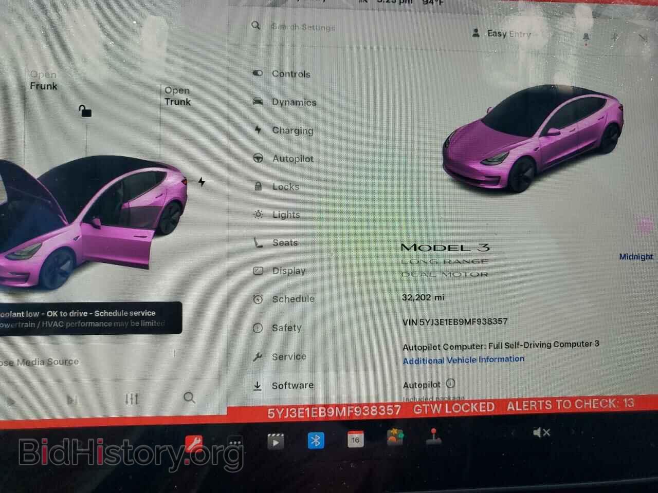 2021 TESLA MODEL 3 - VIN: 5YJ3E1EB9MF938357 - Фото 9