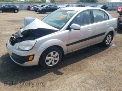 2007 Kia RIO RIO Base, silver — VIN KNADE123776290161, Copart