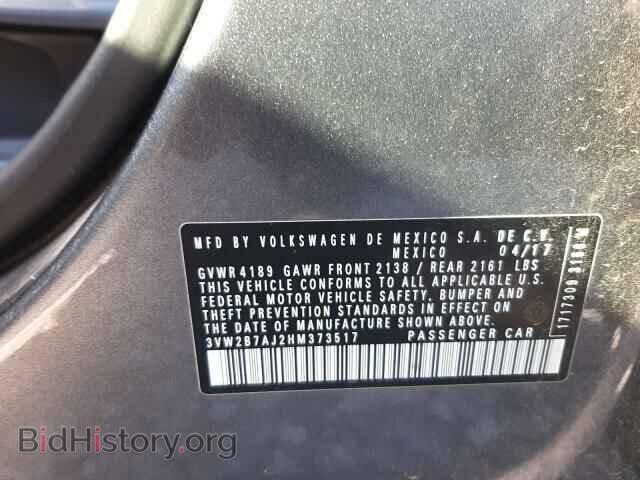 2017 VOLKSWAGEN JETTA - VIN: 3VW2B7AJ2HM373517 - Фото 10