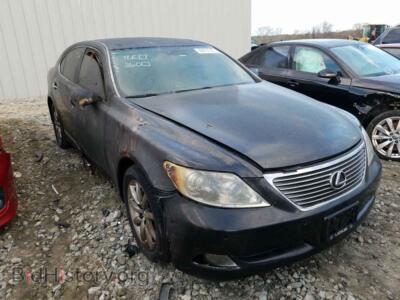 2008 Lexus LS460 LS 460, черный — VIN JTHBL46F085074566, Copart