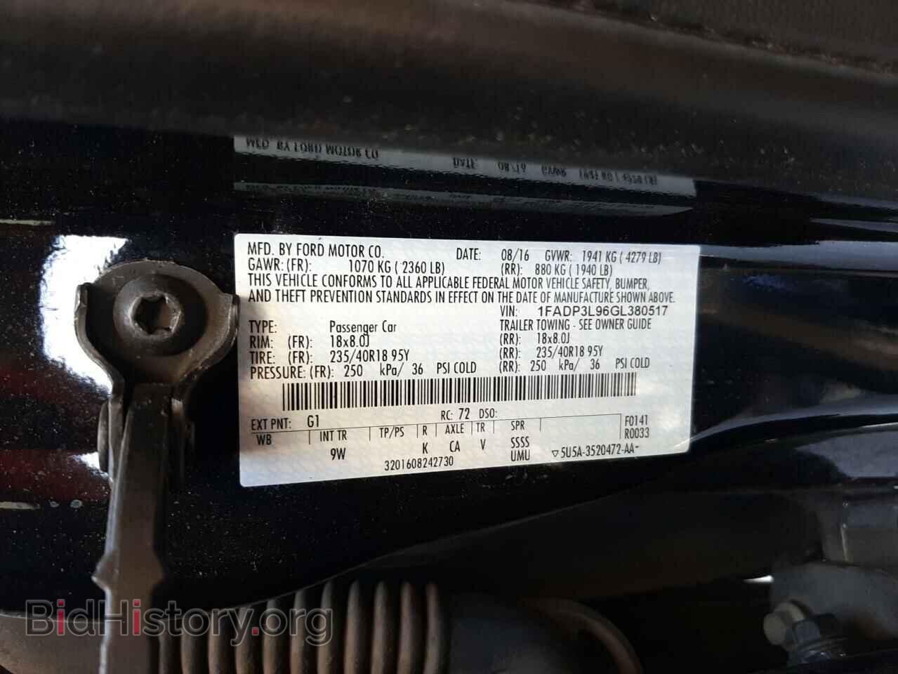 2016 FORD FOCUS - VIN: 1FADP3L96GL380517 - Photo 10