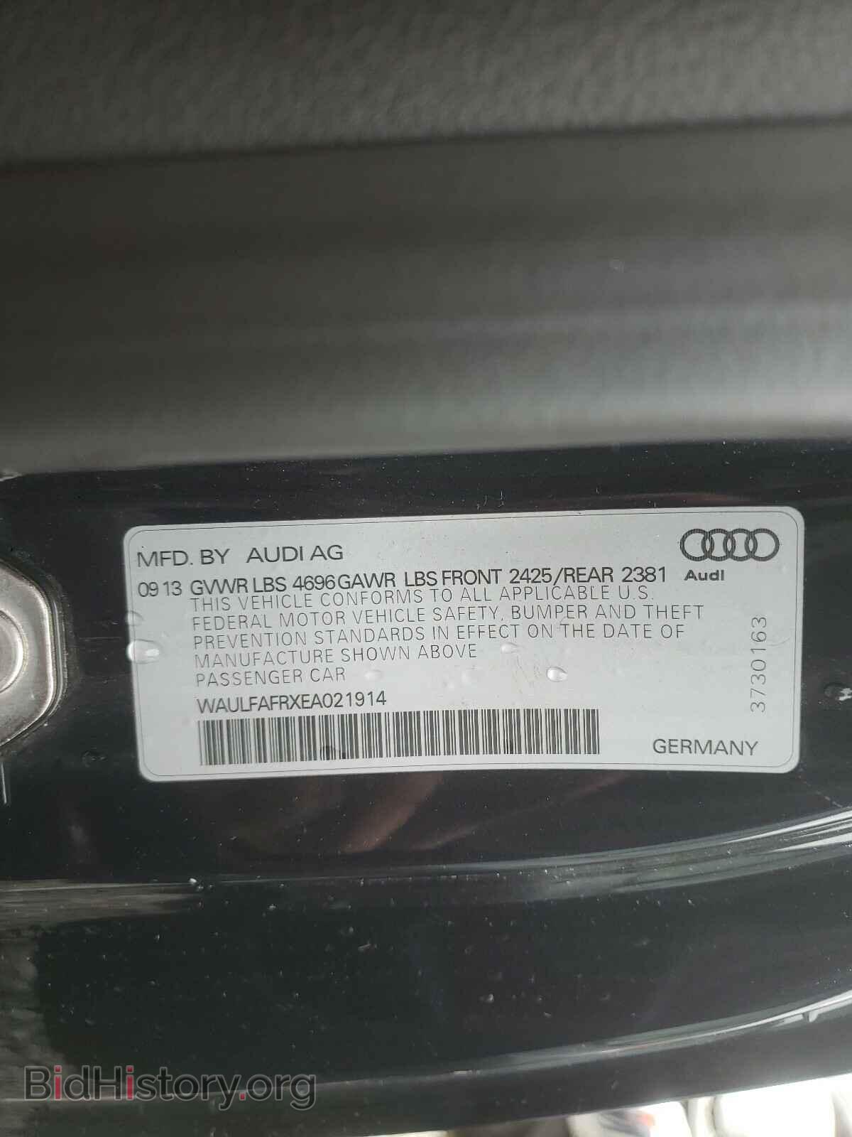 2014 AUDI A5 - VIN: WAULFAFRXEA021914 - Photo 10