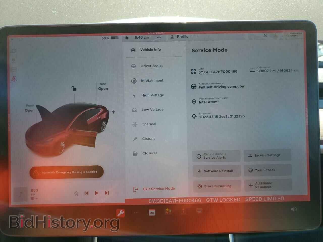 2017 TESLA MODEL 3 - VIN: 5YJ3E1EA7HF000466 - Фото 9