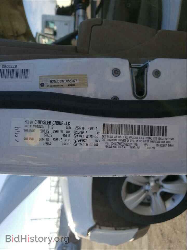 2012 JEEP COMPASS - VIN: 1C4NJDBB2CD583127 - Photo 10