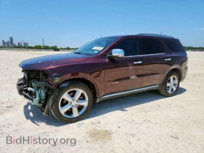 2012 Dodge DURANGO Citadel, бордовый — VIN 1C4SDHET0CC120012, Copart