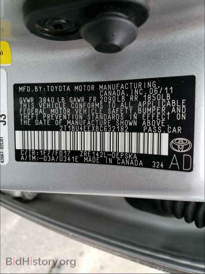 2011 TOYOTA COROLLA - VIN: 2T1BU4EEXBC632182 - Photo 10
