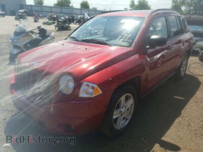 2008 Jeep COMPASS Sport, красный — VIN 1J8FF47W38D749558, Copart