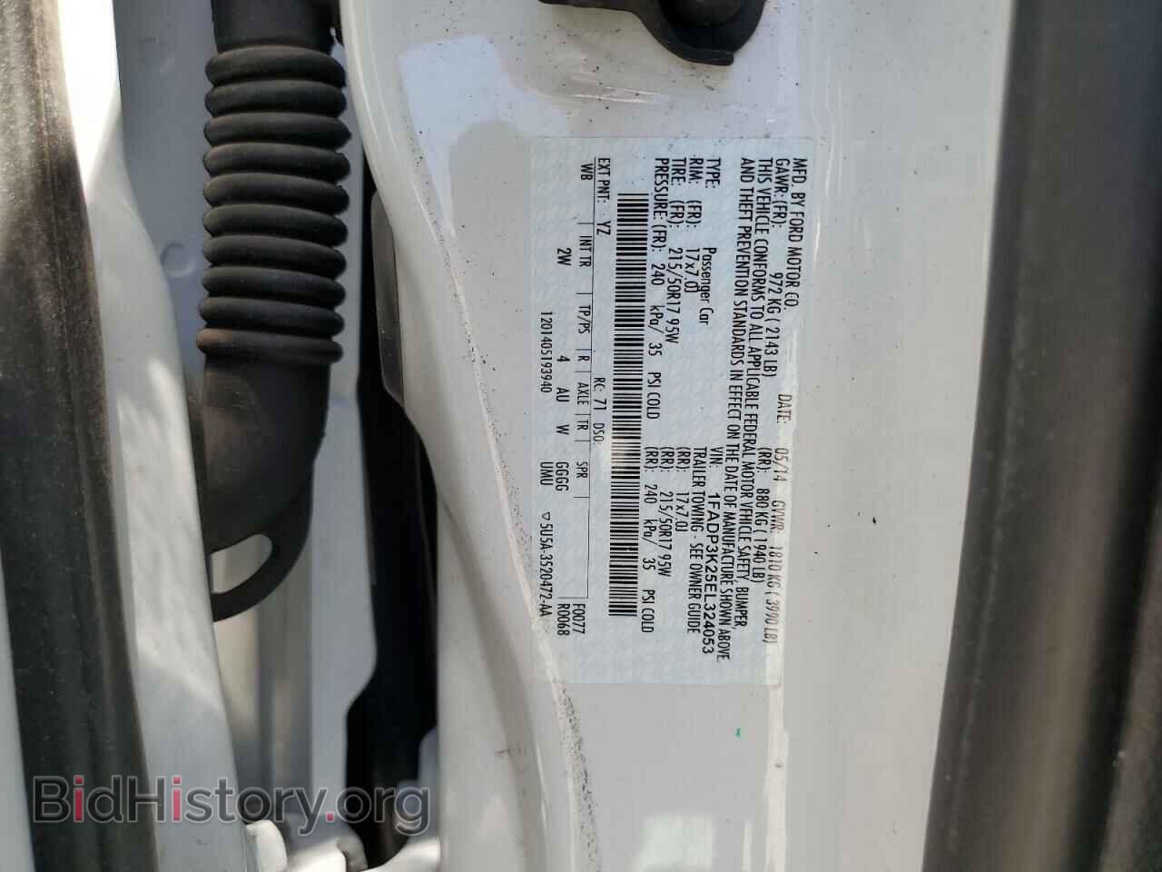 2014 FORD FOCUS - VIN: 1FADP3K25EL324053 - Фото 12