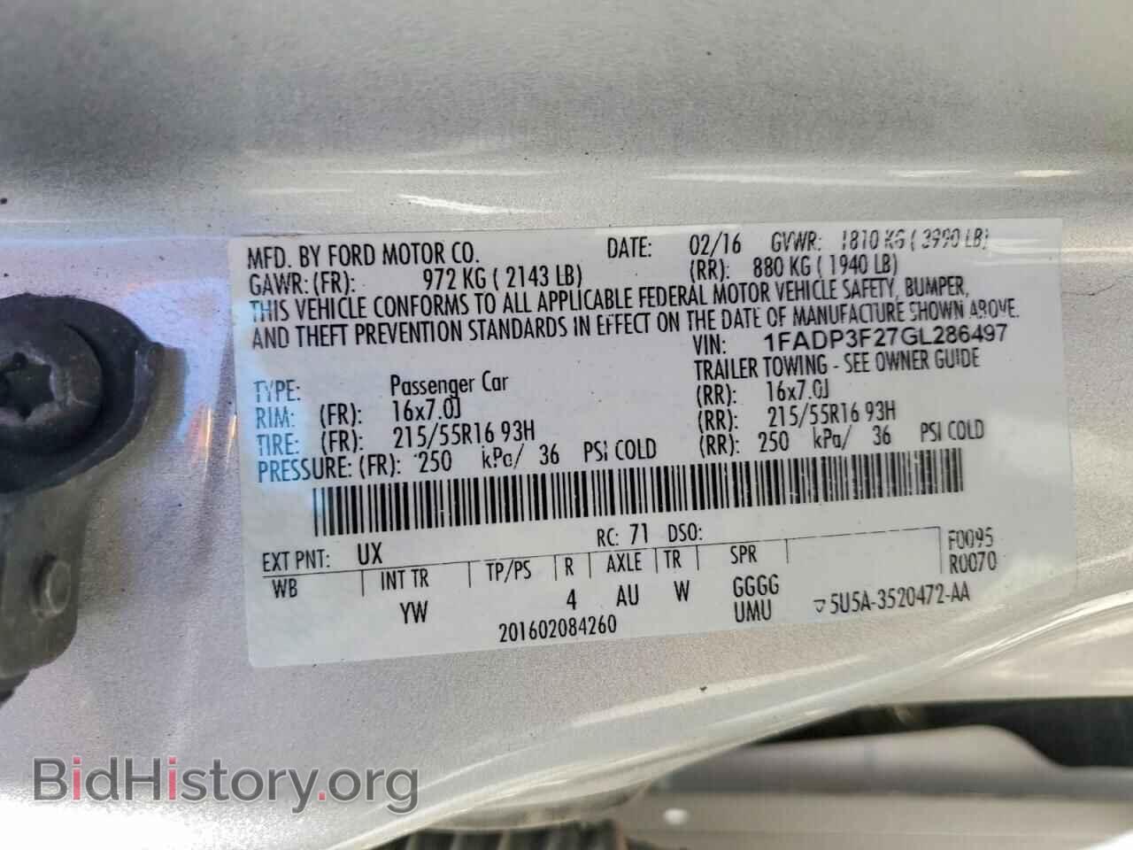 2016 FORD FOCUS - VIN: 1FADP3F27GL286497 - Photo 12