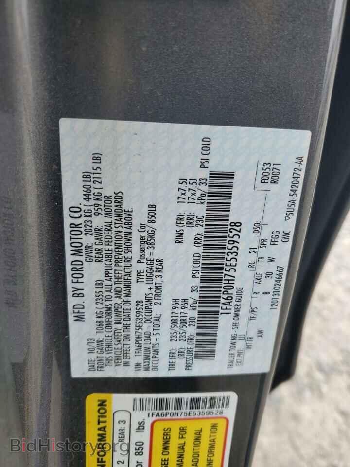 2014 FORD FUSION - VIN: 1FA6P0H75E5359528 - Фото 12