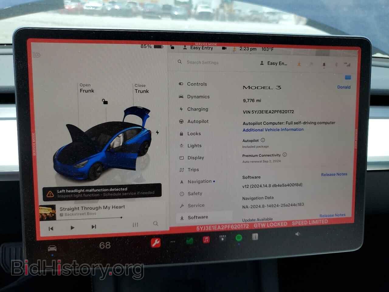 2023 TESLA MODEL 3 - VIN: 5YJ3E1EA2PF620172 - Photo 9