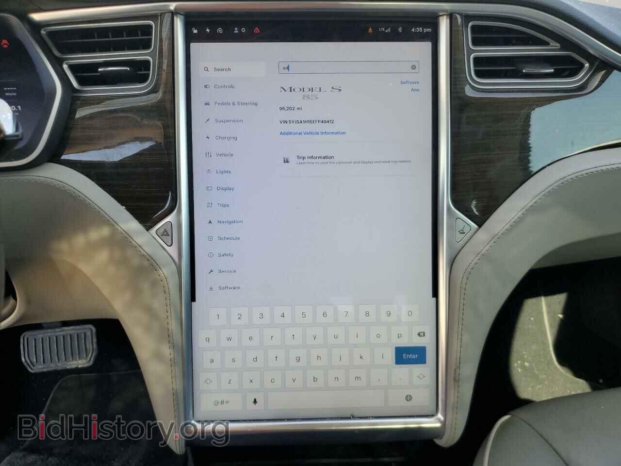 2014 TESLA MODEL S - VIN: 5YJSA1H15EFP49412 - Photo 9