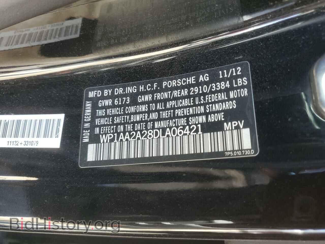 2013 PORSCHE CAYENNE - VIN: WP1AA2A28DLA06421 - Photo 13
