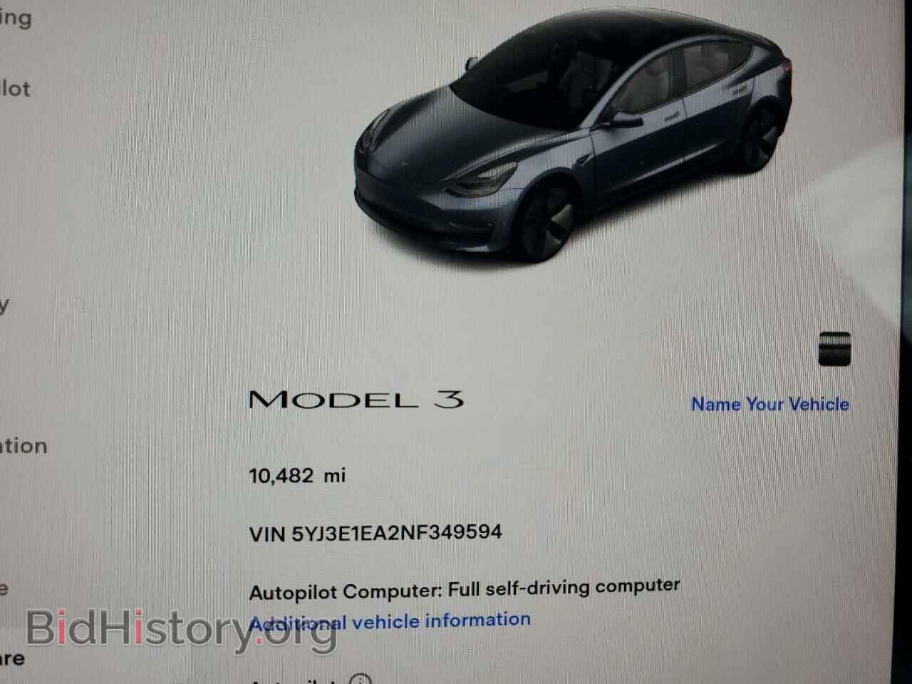 2022 TESLA MODEL 3 - VIN: 5YJ3E1EA2NF349594 - Фото 9