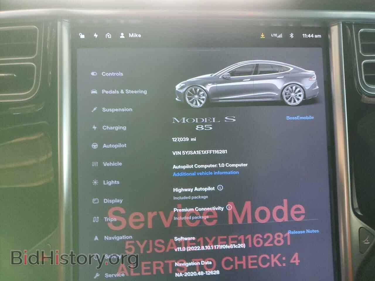 2015 TESLA MODEL S - VIN: 5YJSA1E1XFF116281 - Photo 8