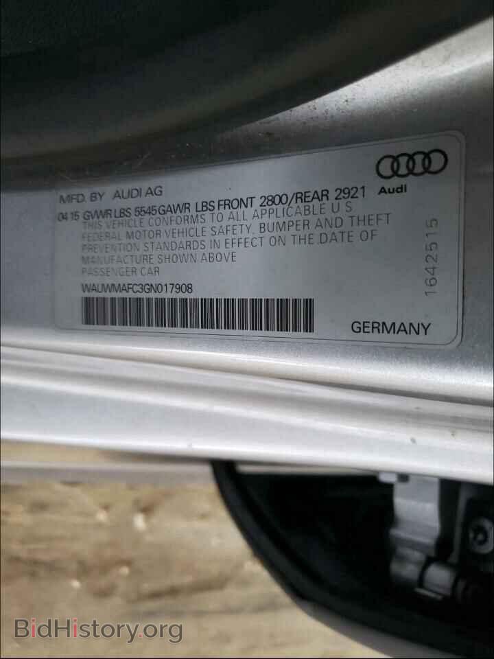 2016 AUDI A7 - VIN: WAUWMAFC3GN017908 - Фото 10