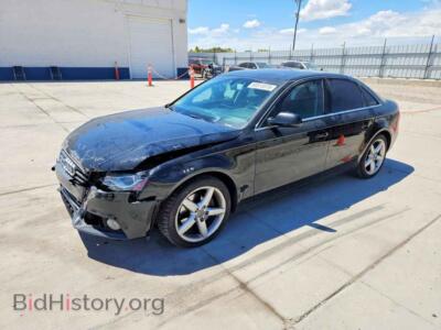 2010 Audi A4 Premium Plus, черный — VIN WAUFFAFL0AN049541, Copart