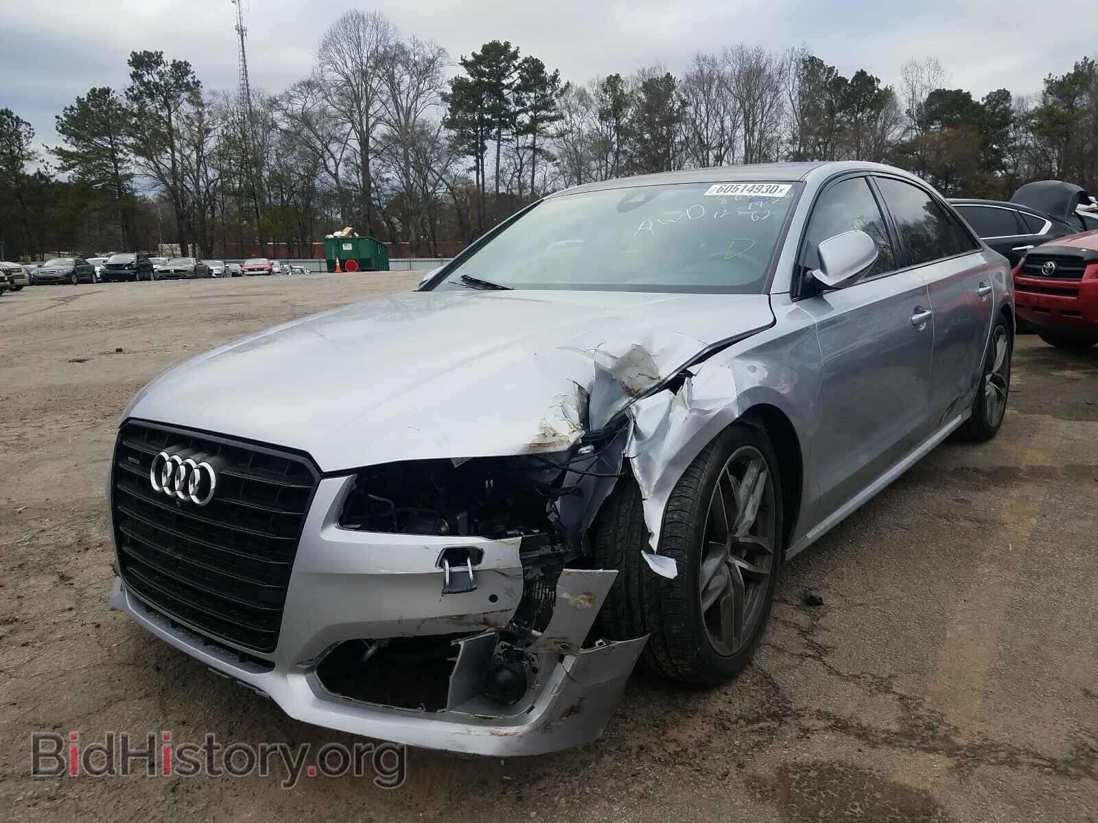 2017 AUDI A8 - VIN: WAU44AFD2HN008666 - Фото 2