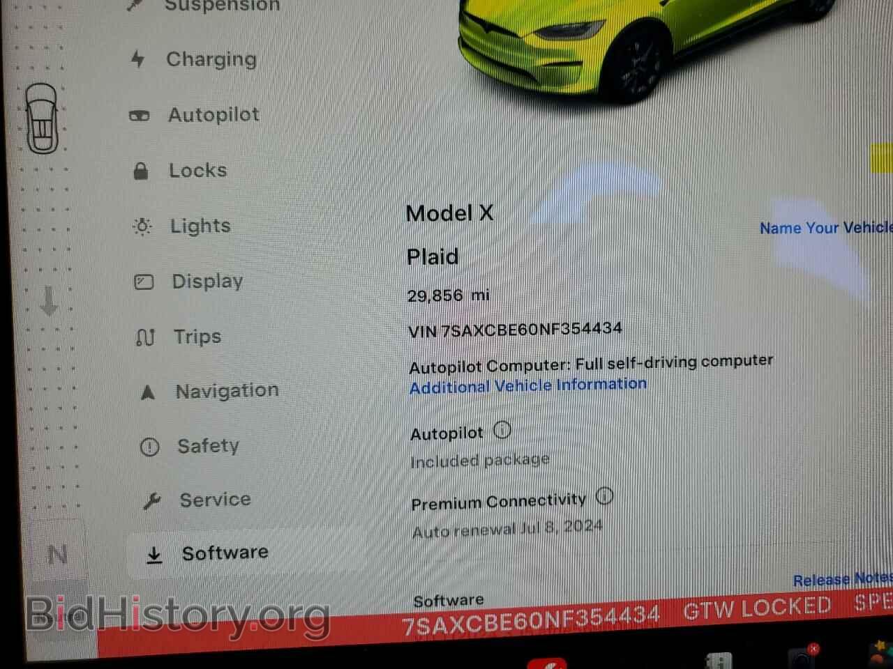2022 TESLA MODEL X - VIN: 7SAXCBE60NF354434 - Photo 9