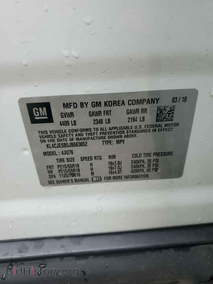 2018 BUICK ENCORE - VIN: KL4CJESB5JB663652 - Photo 13