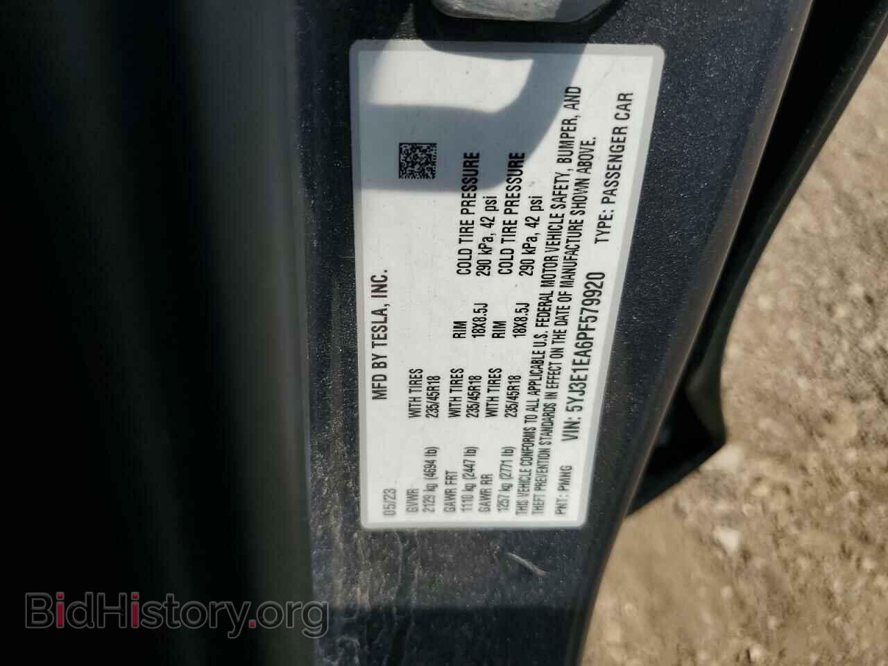2023 TESLA MODEL 3 - VIN: 5YJ3E1EA6PF579920 - Фото 12