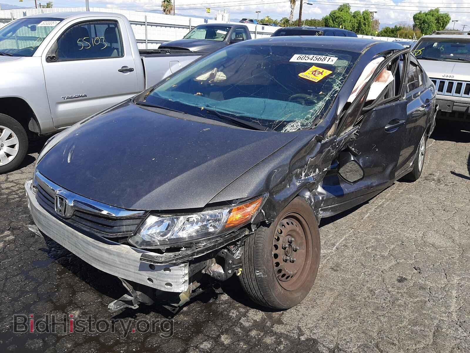 2012 HONDA CIVIC - VIN: 19XFB2F52CE342046 - Фото 2