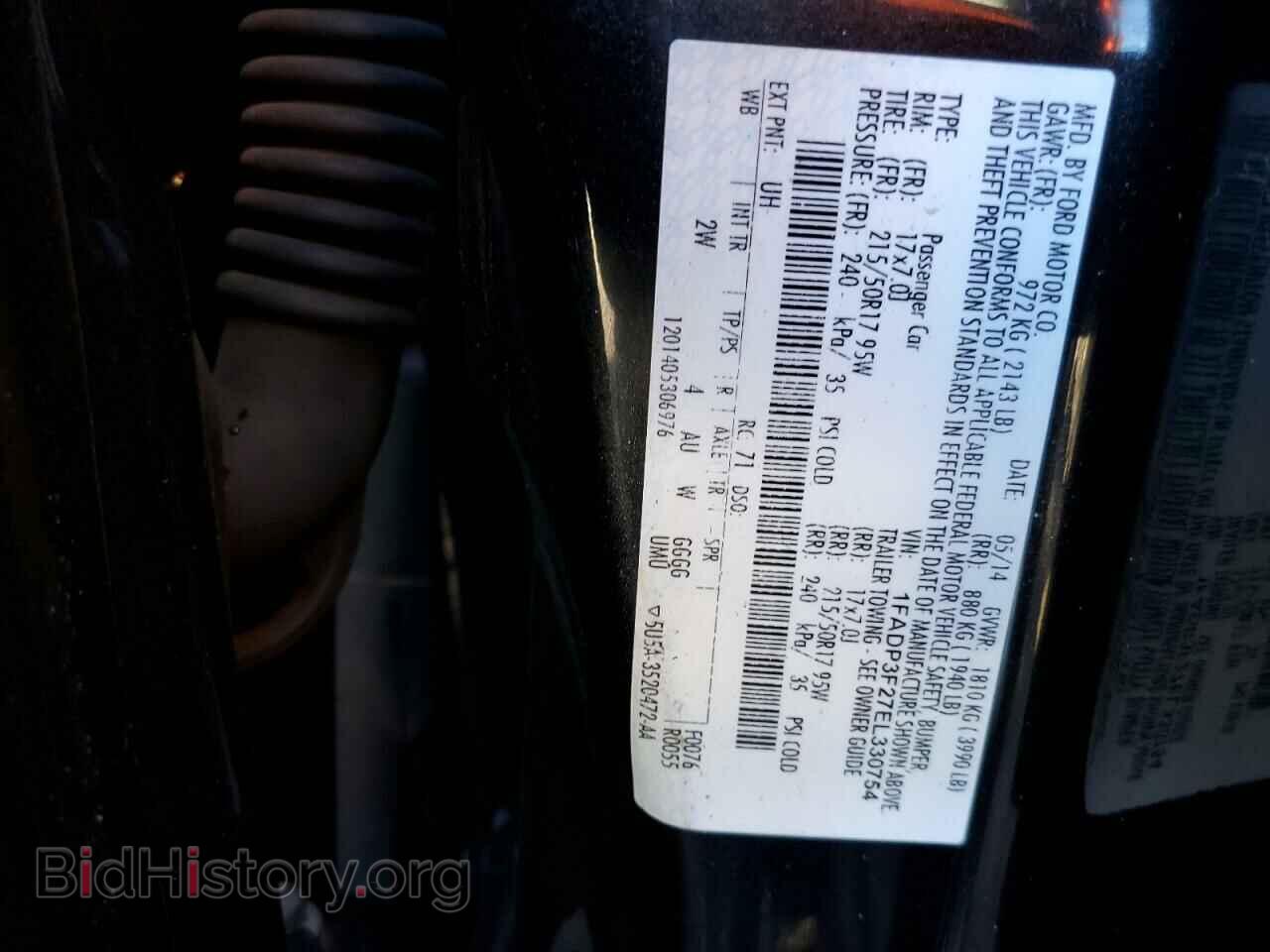 2014 FORD FOCUS - VIN: 1FADP3F27EL330754 - Photo 10