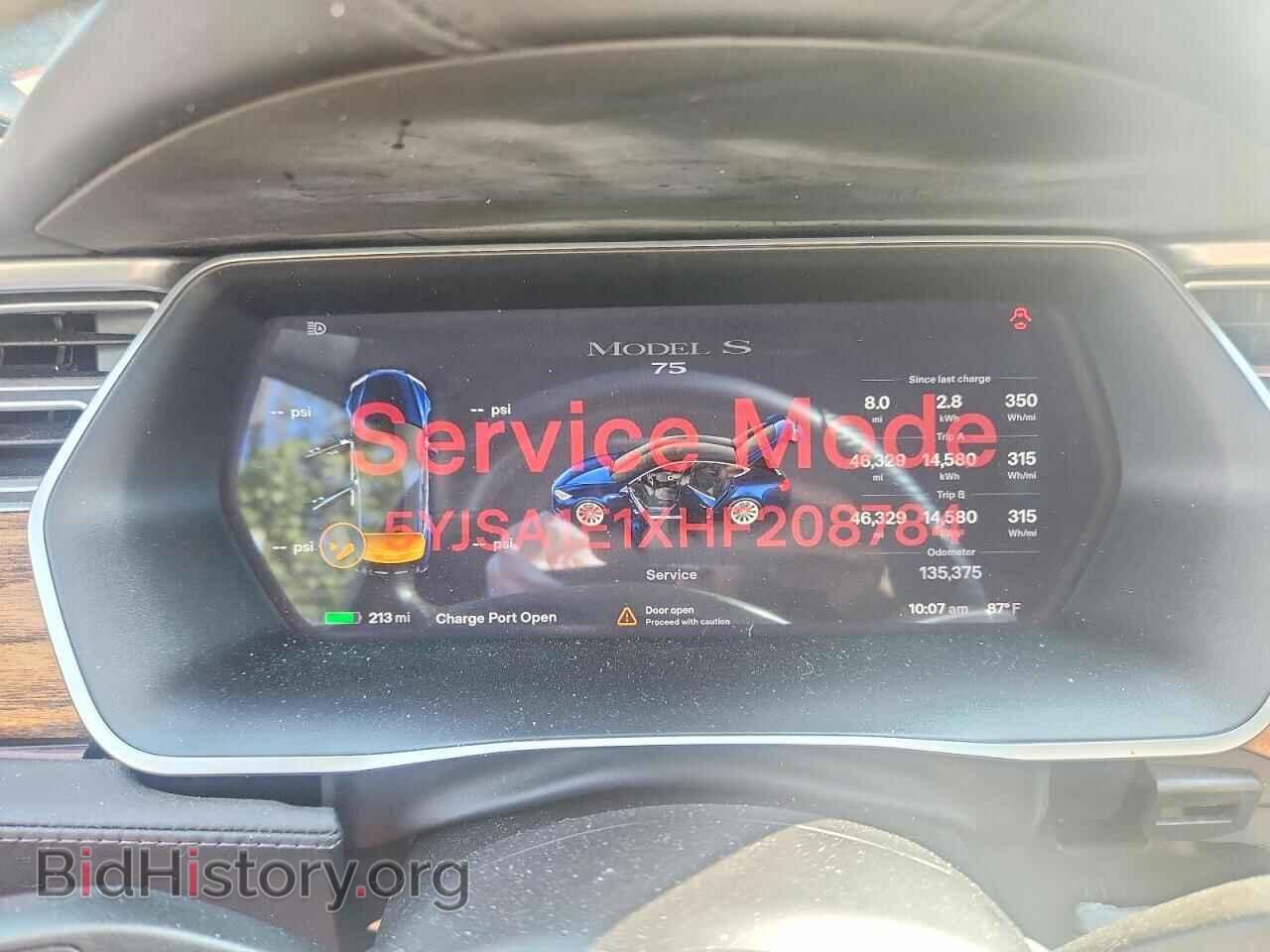 2017 TESLA MODEL S - VIN: 5YJSA1E1XHF208784 - Photo 9