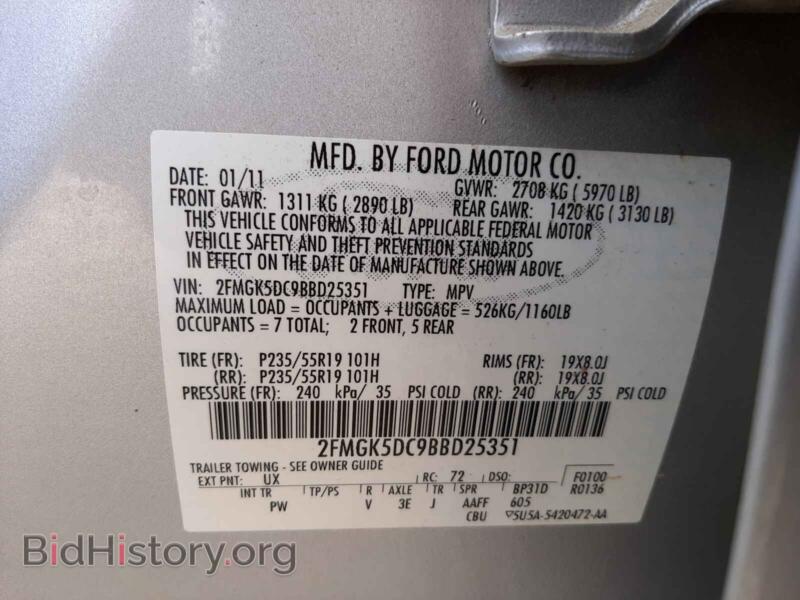 2011 Ford FLEX (VIN 2FMGK5DC9BBD25351) — photo 10 of 10