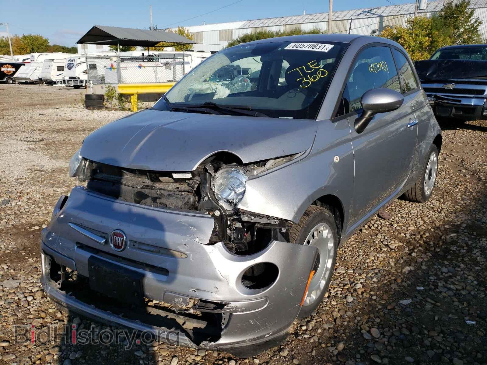 2015 FIAT 500 - VIN: 3C3CFFAR8FT643255 - Фото 2