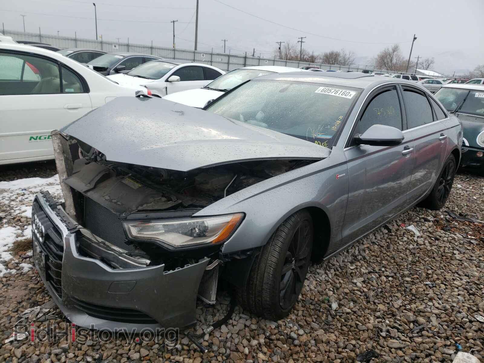 2013 AUDI A6 - VIN: WAUGGAFC8DN105019 - Фото 2