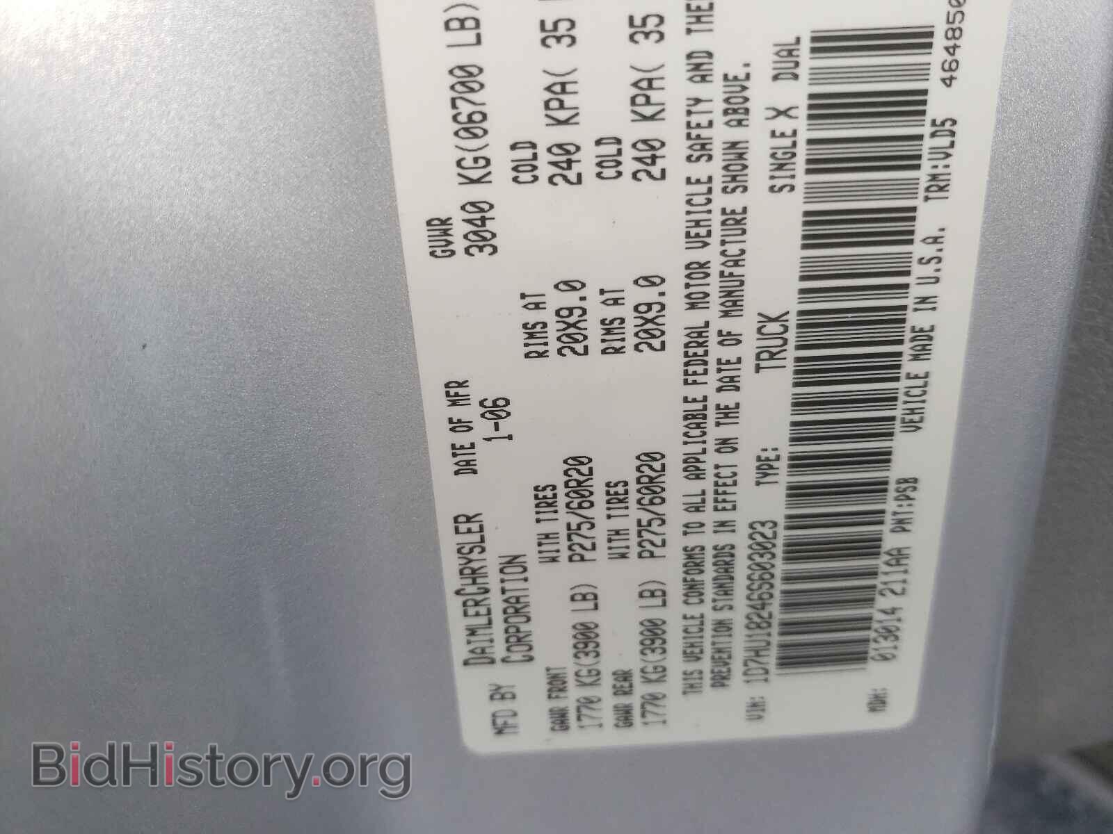 2006 DODGE RAM 1500 - VIN: 1D7HU18246S603023 - Фото 10
