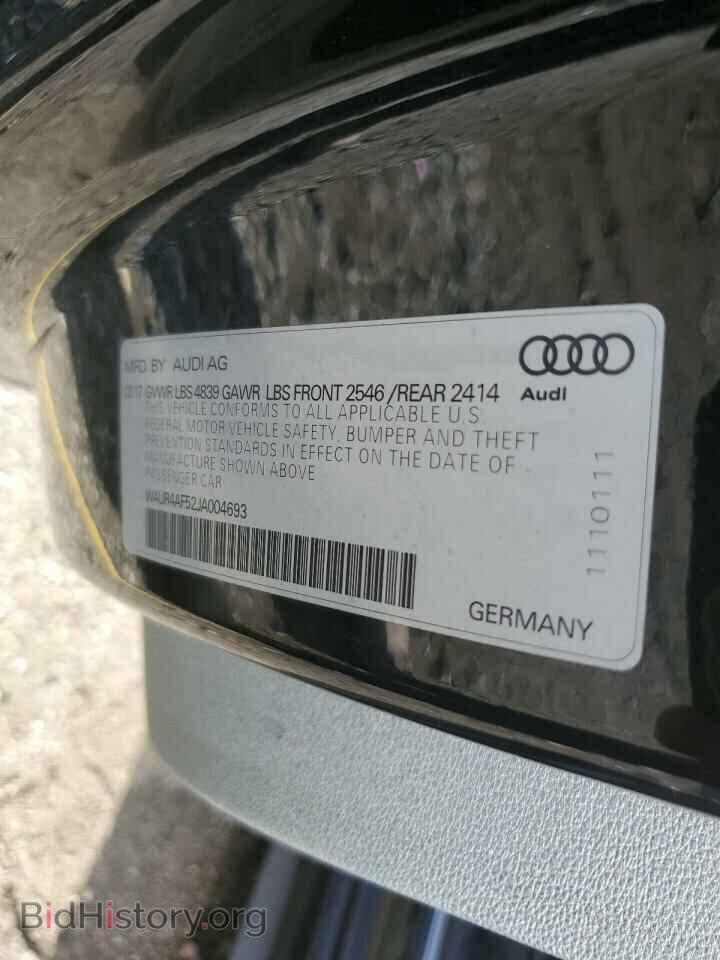 2018 AUDI S5/RS5 - VIN: WAUR4AF52JA004693 - Фото 12