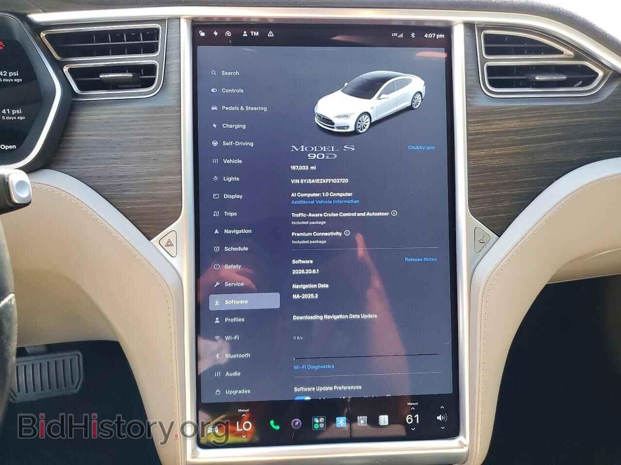 2015 TESLA MODEL S - VIN: 5YJSA1E2XFF103720 - Photo 9