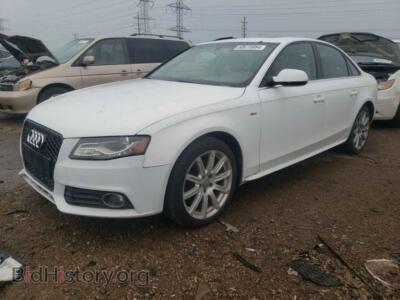 2012 Audi A4 Premium Plus, white — VIN WAUFFAFL2CN021419, Copart