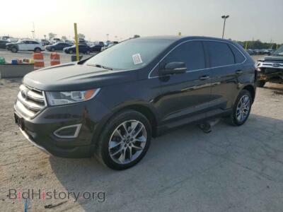 2015 Ford EDGE Titanium, black — VIN 2FMTK3K8XFBB51698, Copart